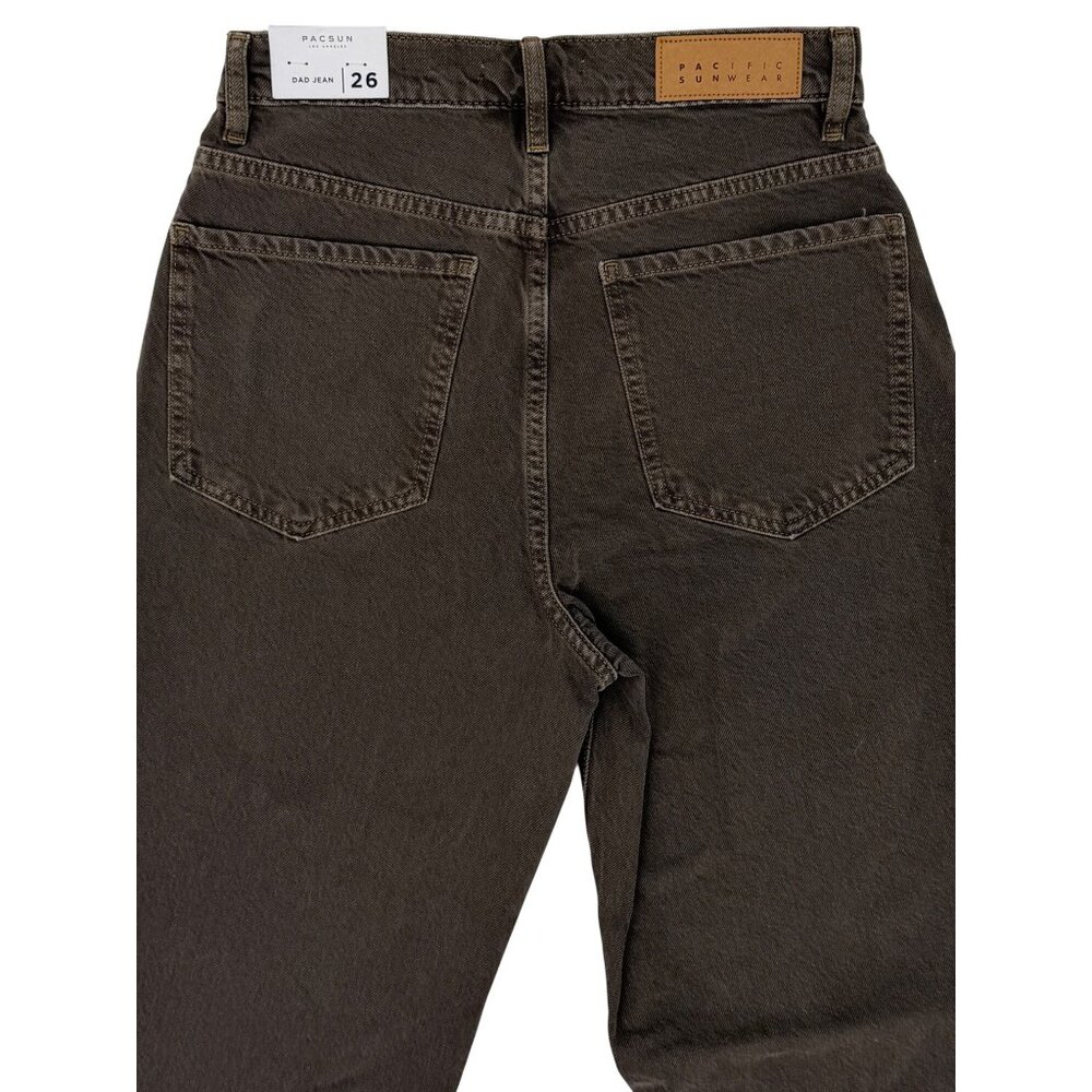 NWT PacSun Dad Jean Straight Leg Moss Green Jeans 26 | Skater Grunge Streetwear - Picture 8 of 16